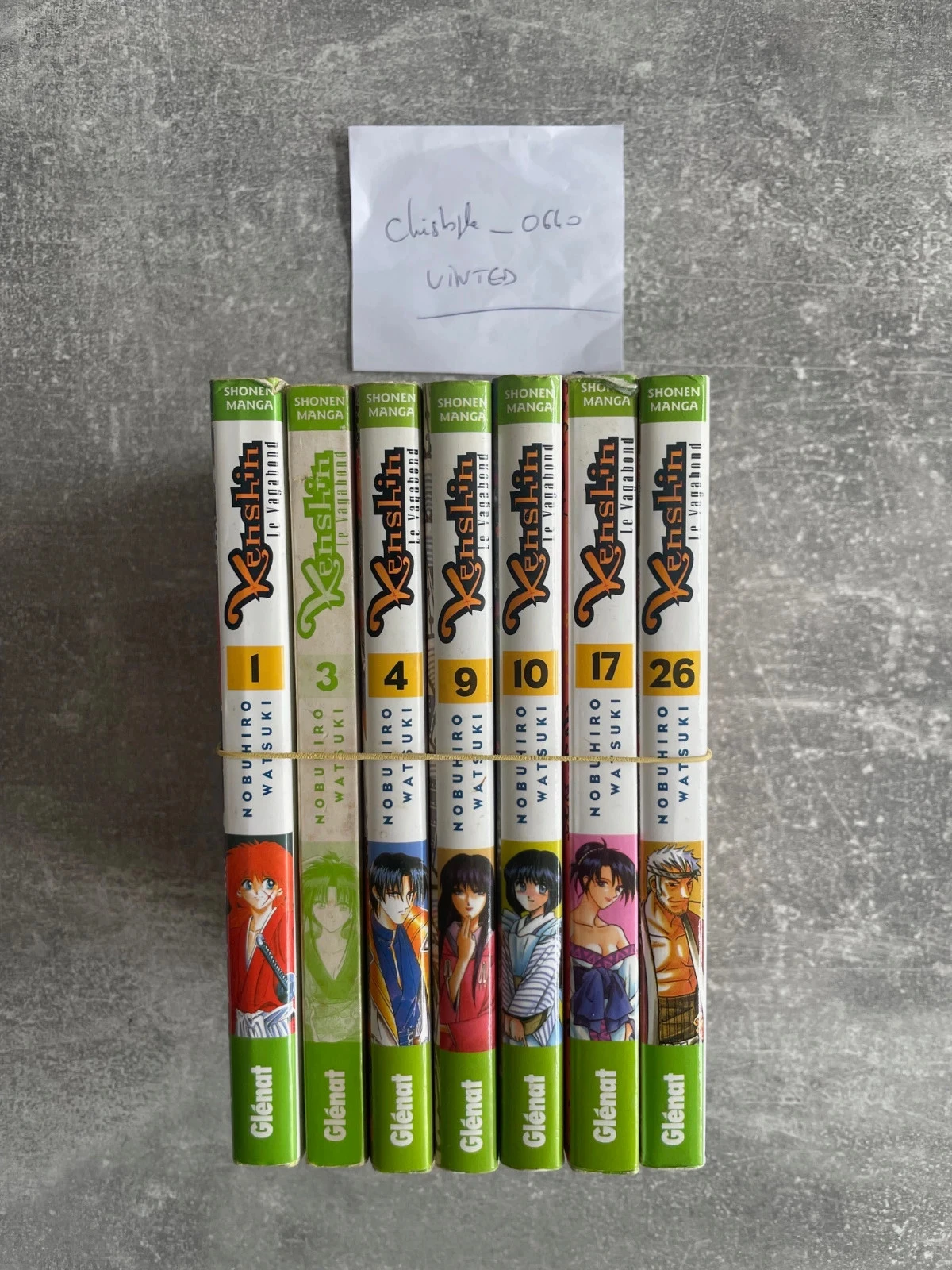 Lot van 7 Kenshin de zwerver manga's delen 1-3-4-9-10-17-26 in het Frans. – photo 3